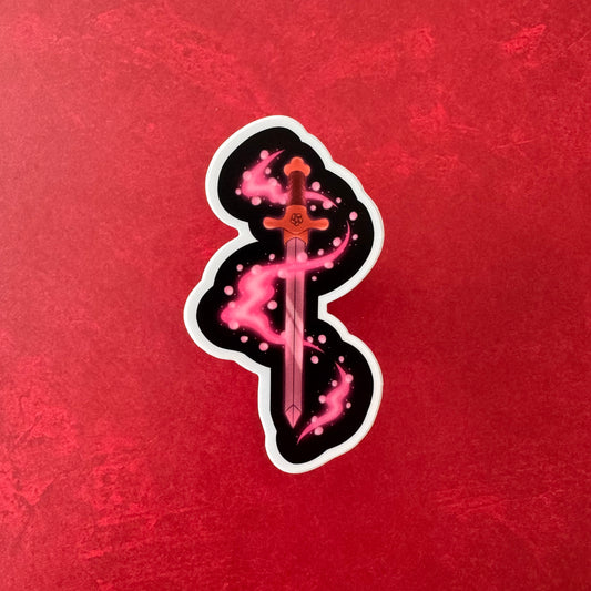 Cherry Blossom Sword Sticker